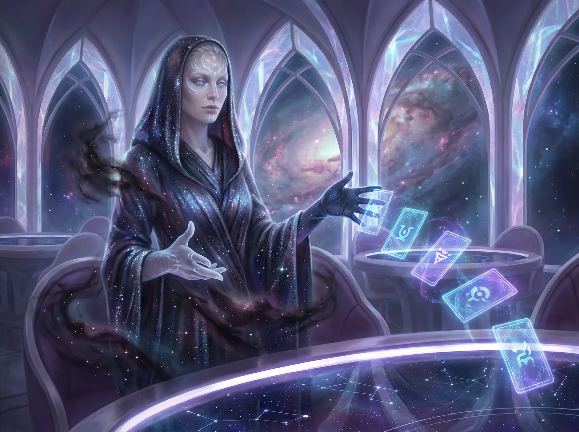 优雅的美女荷官